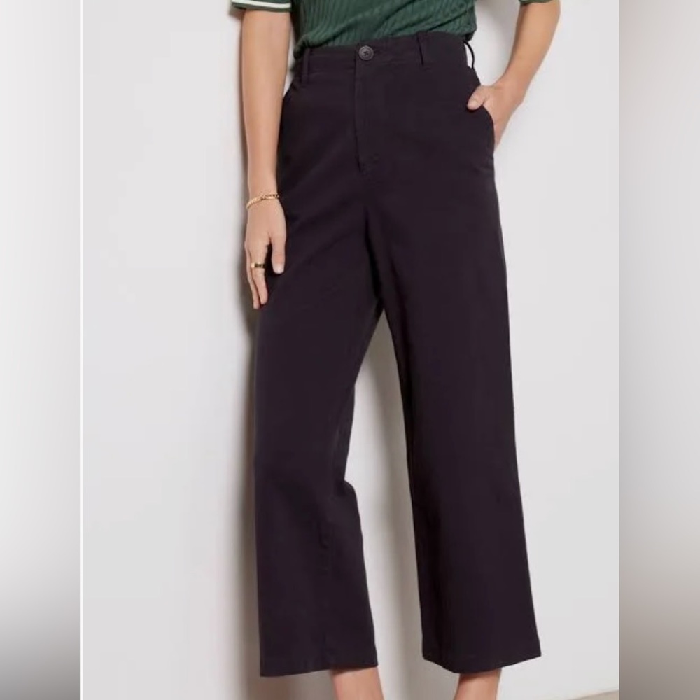Monrow Women's Wide Leg Chino Pants